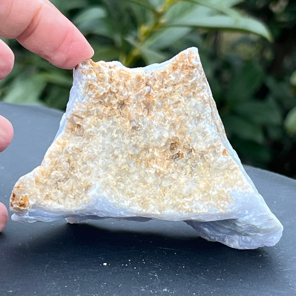 Calcedonie albastra /blue lace/ agat albastru piatra bruta m15, pietre semipretioase - druzy.ro 5 
