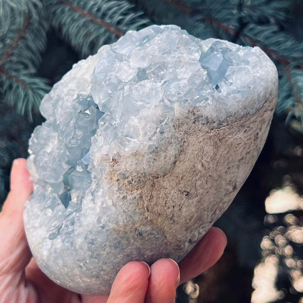 Ou geoda celestit /celestina model 73, druzy.ro, cristale 4