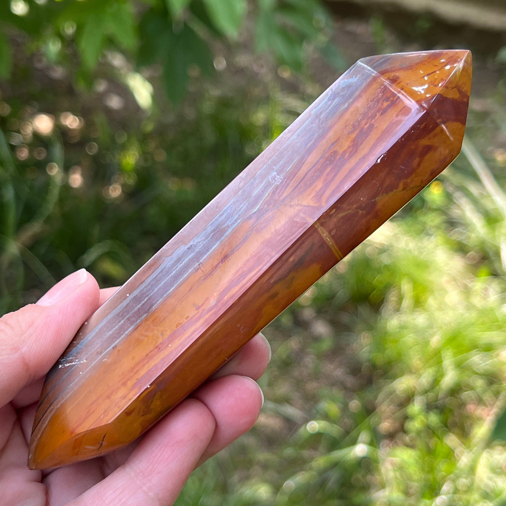 Bagheta dublu varf ochi de tigru model 2, pietre semipretioase - druzy.ro 2 