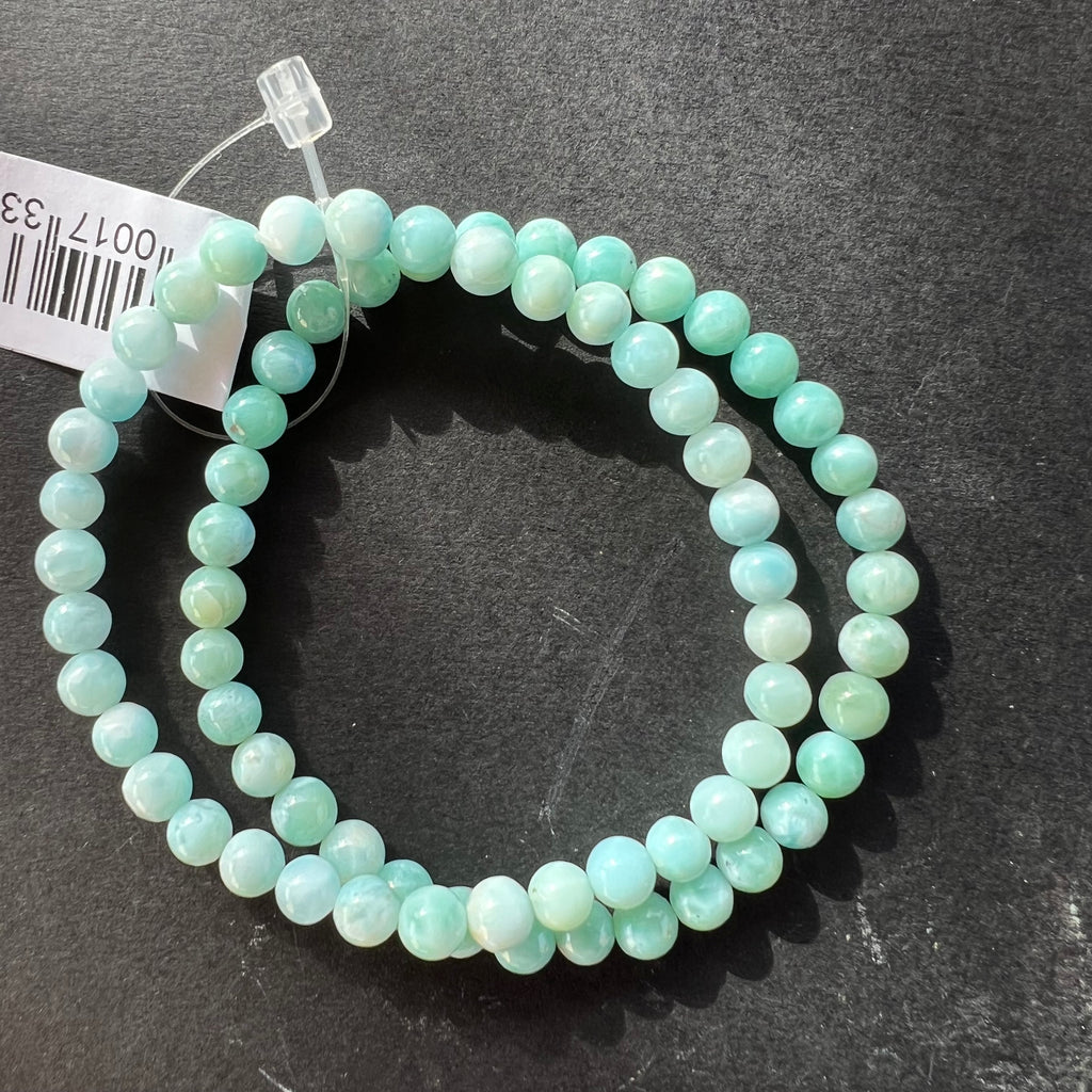 Bratara larimar 5-6 mm, calitate AA, pietre semipretioase, DRUZY.RO 2
