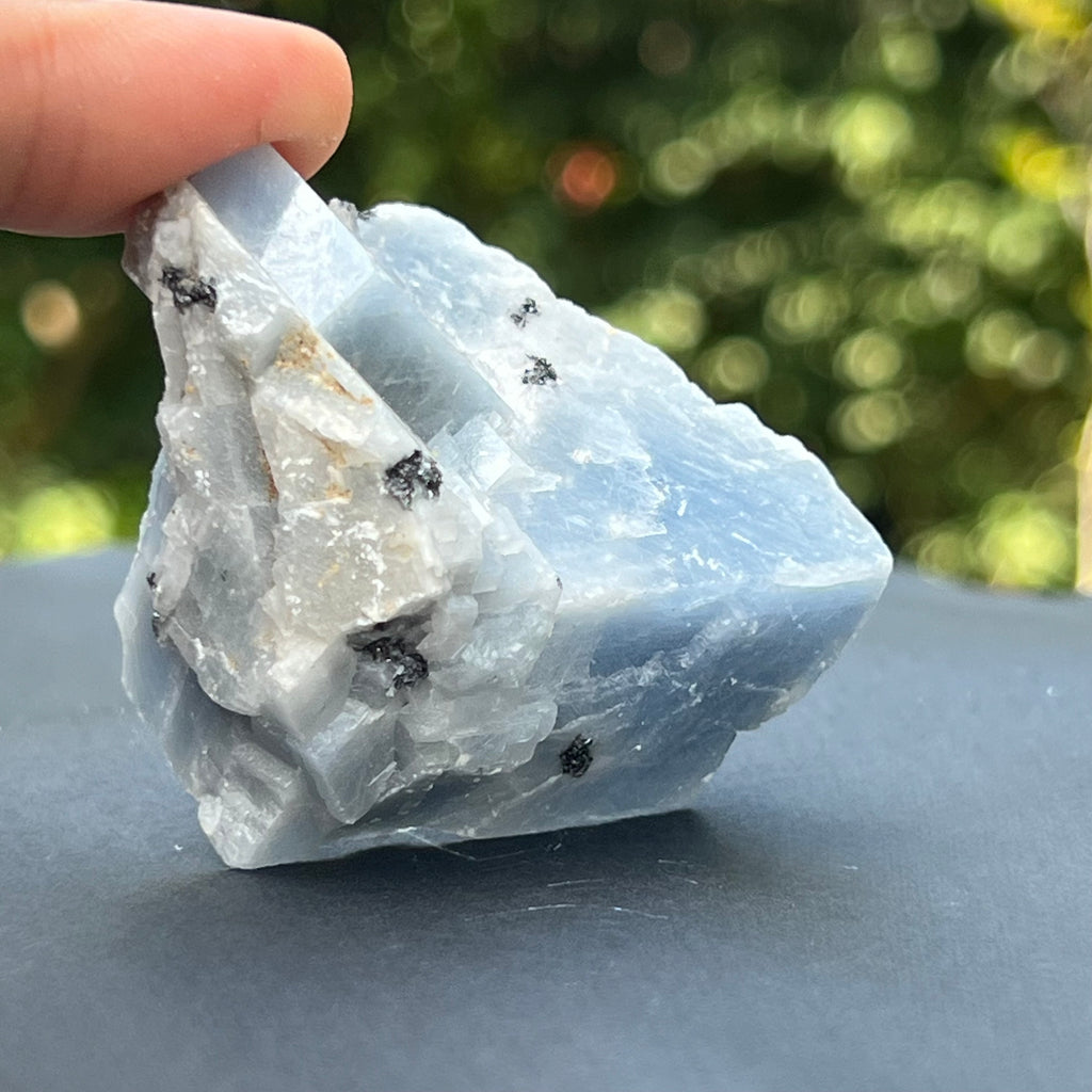 Calcit albastru piatra bruta din Namibia model 6, pietre semipretioase - druzy.ro 1