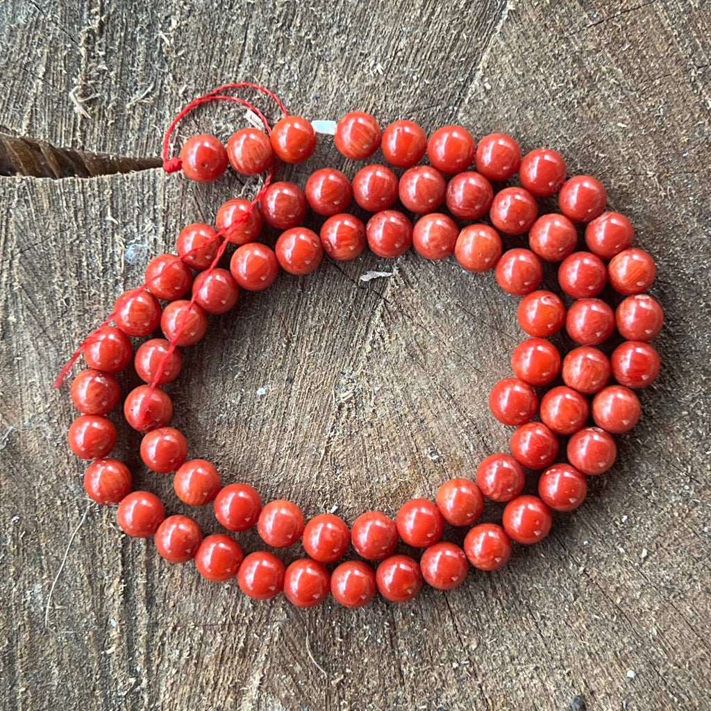 Sirag margele pietre semipretioase sfere CORAL, pietre semipretioase - druzy.ro 2 