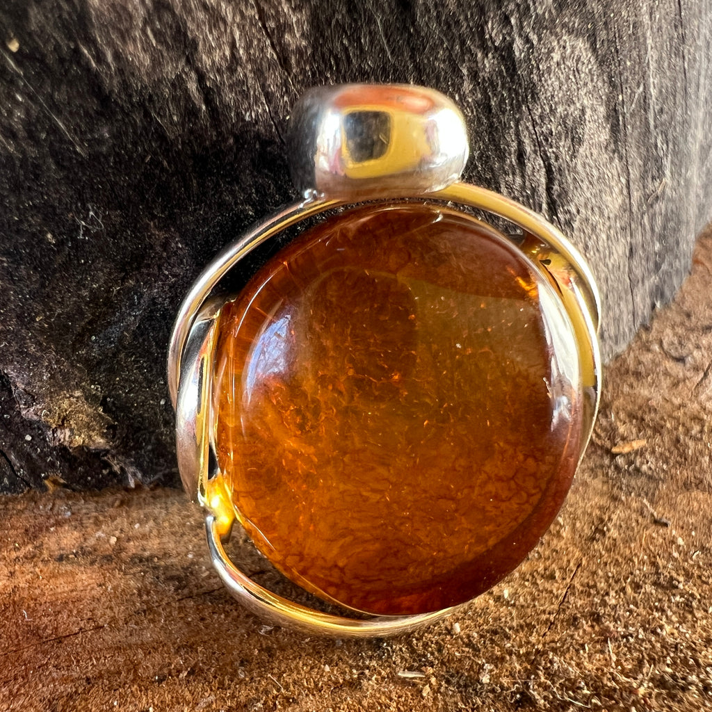 Pandantiv argint cu chihlimbar Amber3, pietre semipretioase - druzy.ro 1 