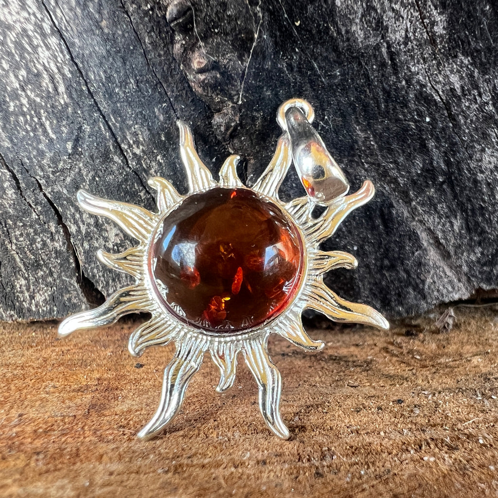 Pandantiv argint cu chihlimbar Amber23, pietre semipretioase - druzy.ro 1 