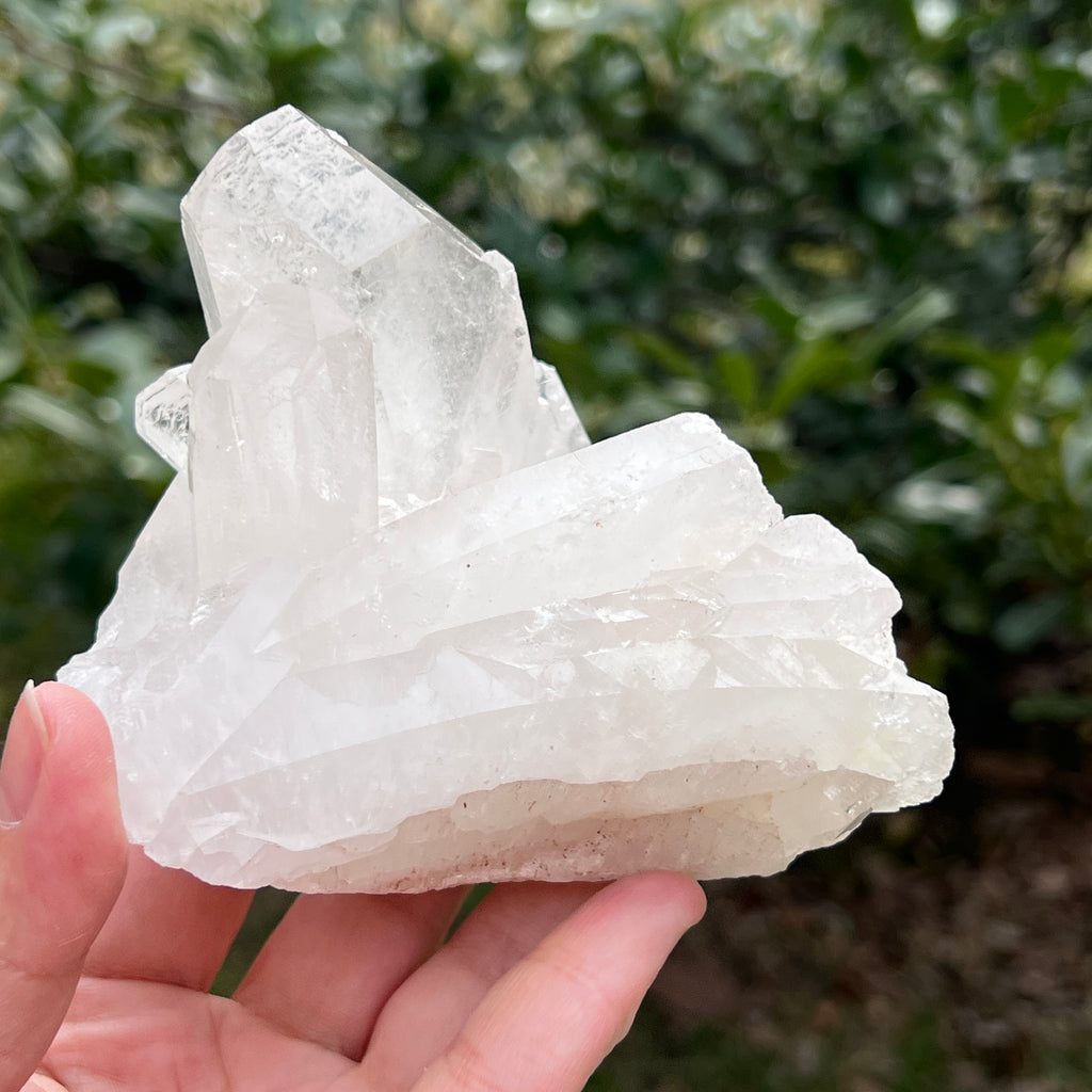 Varf cuart incolor natural, floare de mina L31, pietre semipretioase - druzy.ro 7 