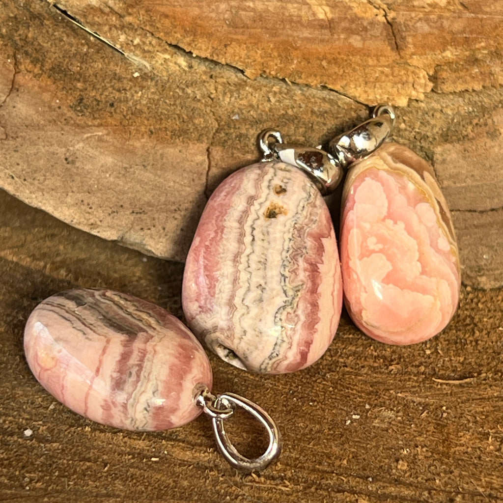 Pandantiv rodocrozit DROP, pietre semipretioase - druzy.ro 1 