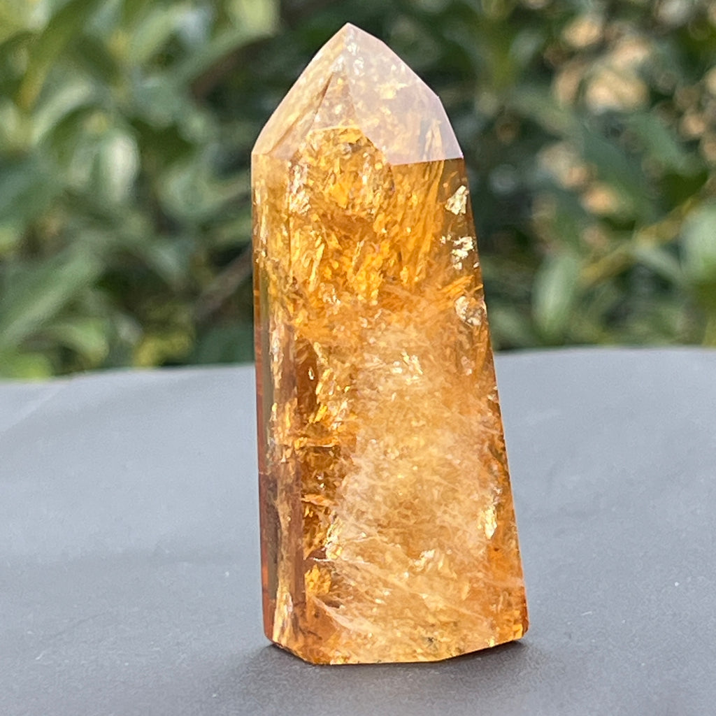 Obelisc citrin Brazilia calitate Extra AAA model 10, pietre semipretioase - druzy.ro 9 