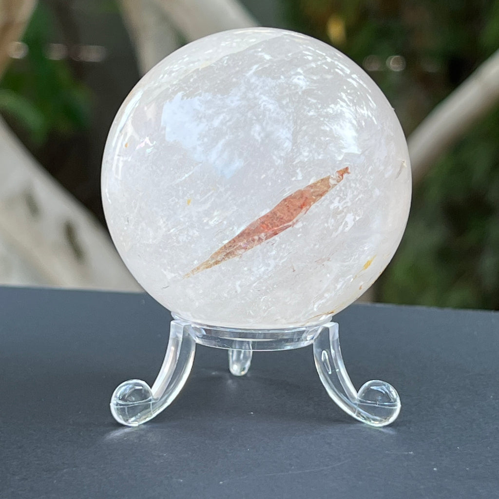 Sfera cuart rutilat model 4, druzy.ro, cristale 2