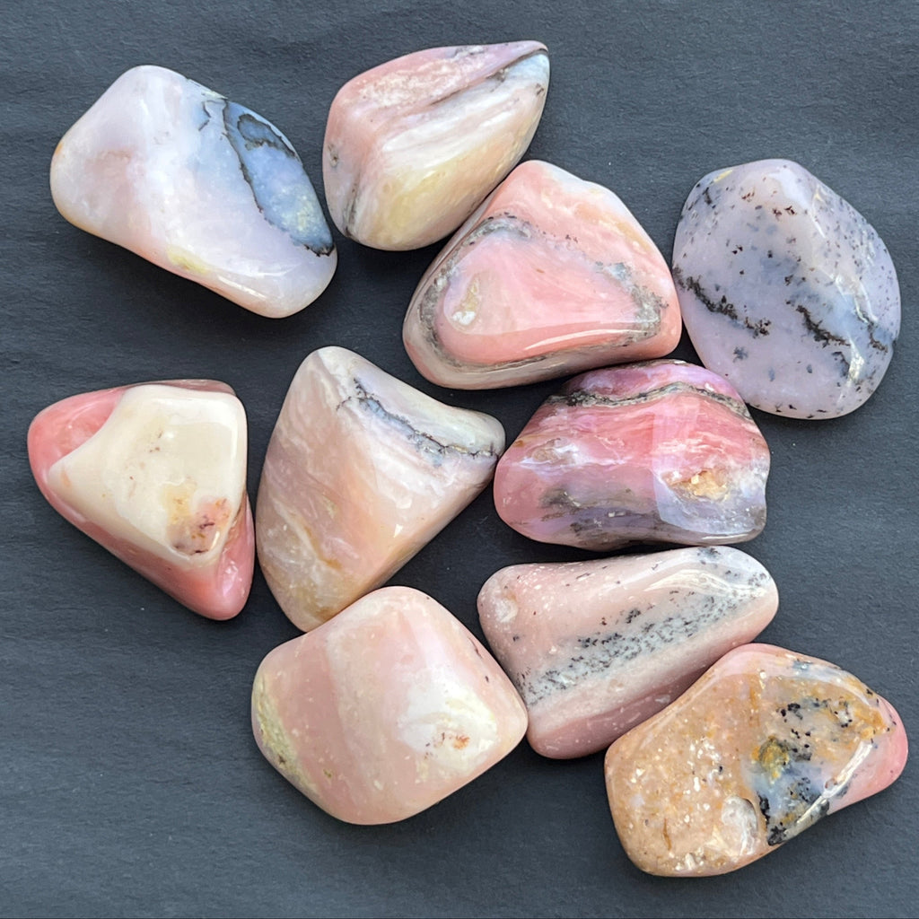 Opal roz piatra rulata Peru, pietre semipretioase - druzy.ro 2 
