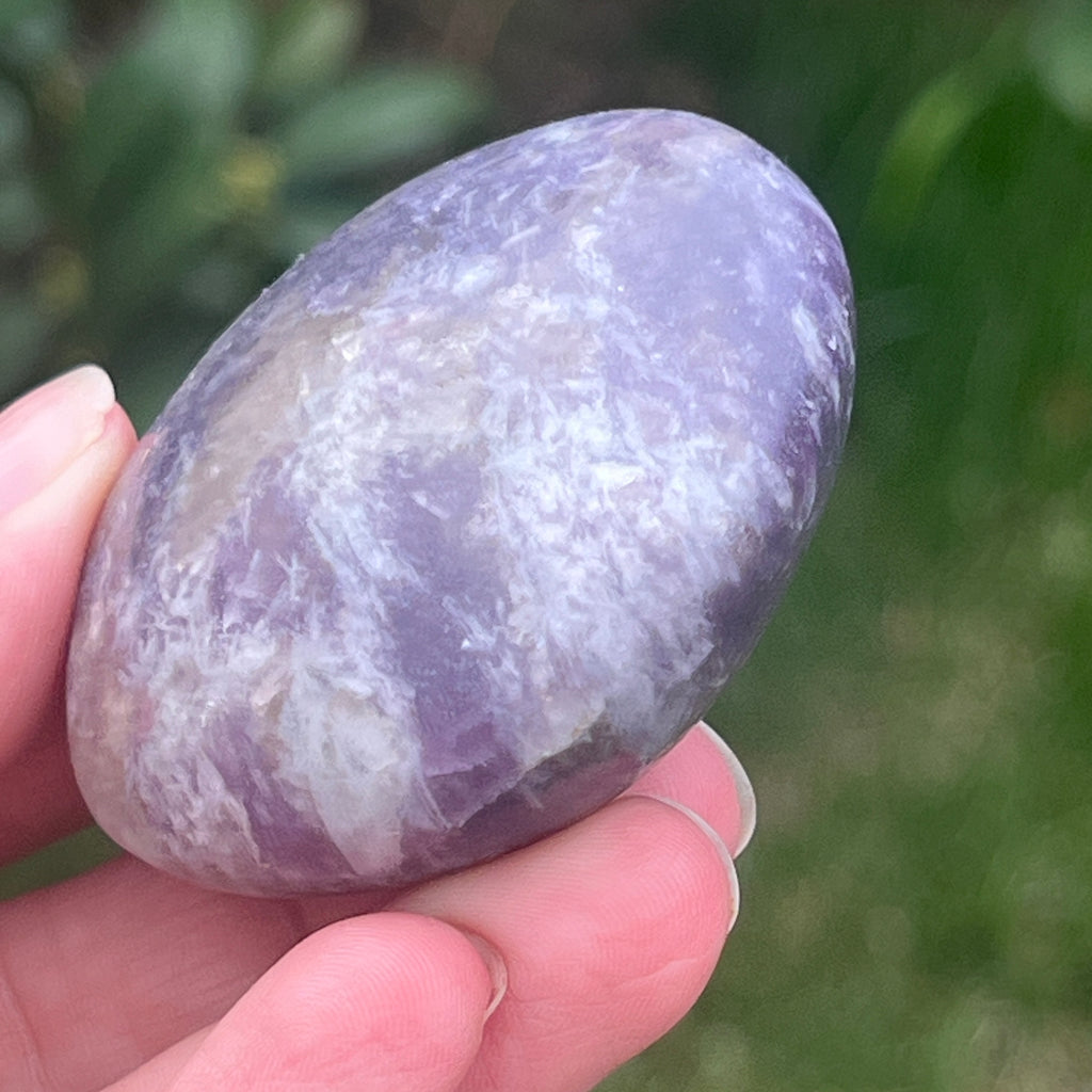Lepidolit palmstone m9, pietre semipretioase - druzy.ro 3 