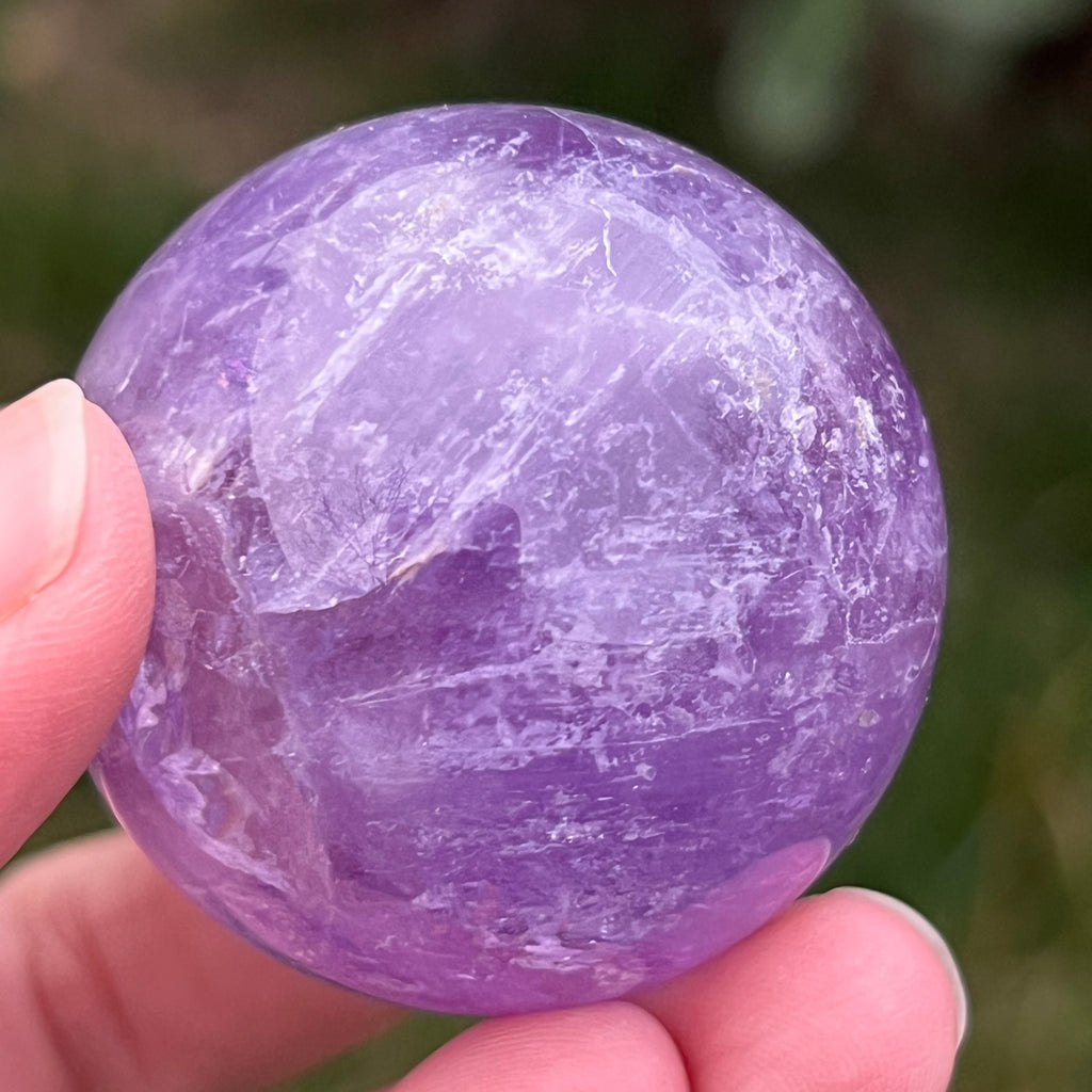 Sfera ametist AA din Brazilia model 10, pietre semipretioase - druzy.ro 11 