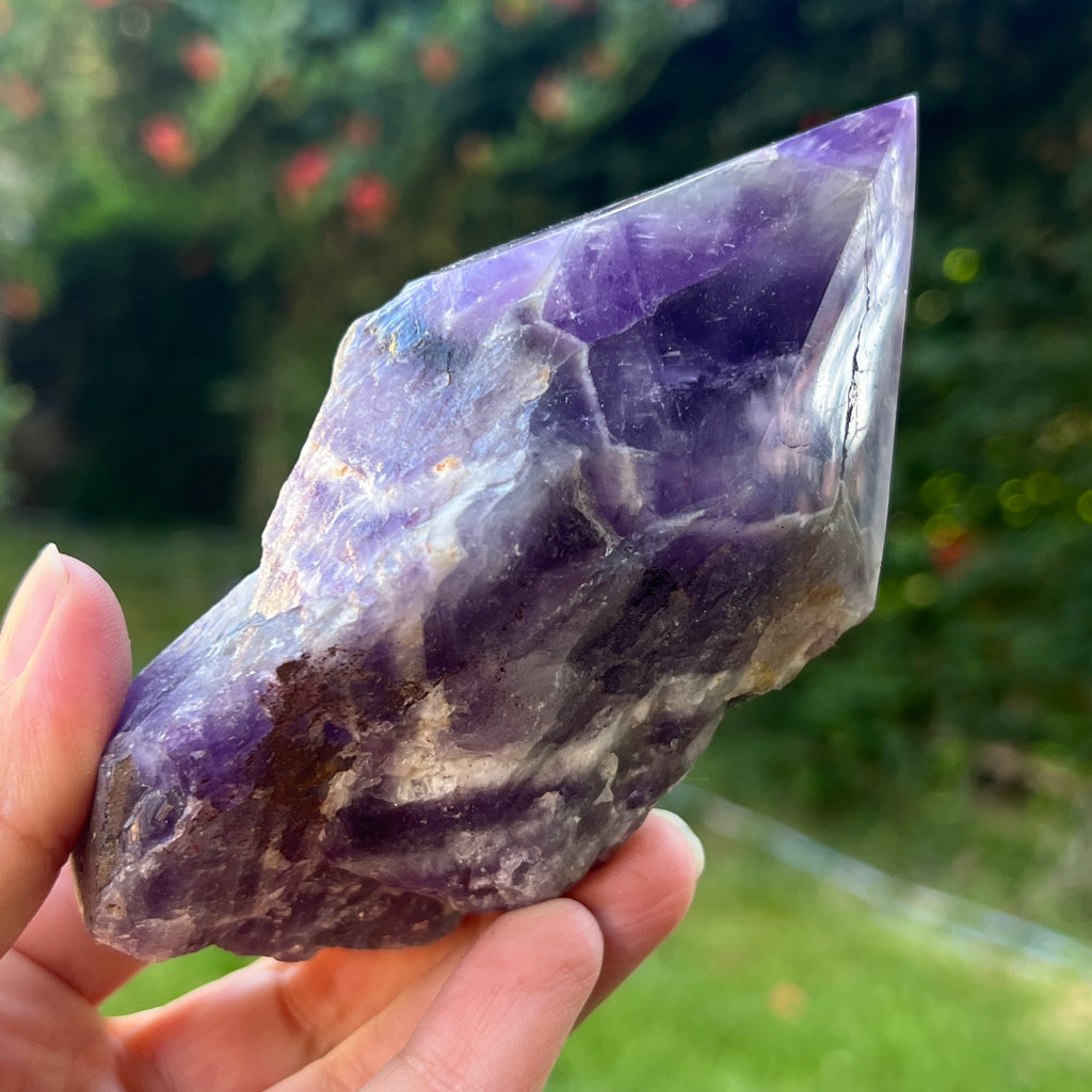Varf ametist chevron model L3, pietre semipretioase - druzy.ro 4 