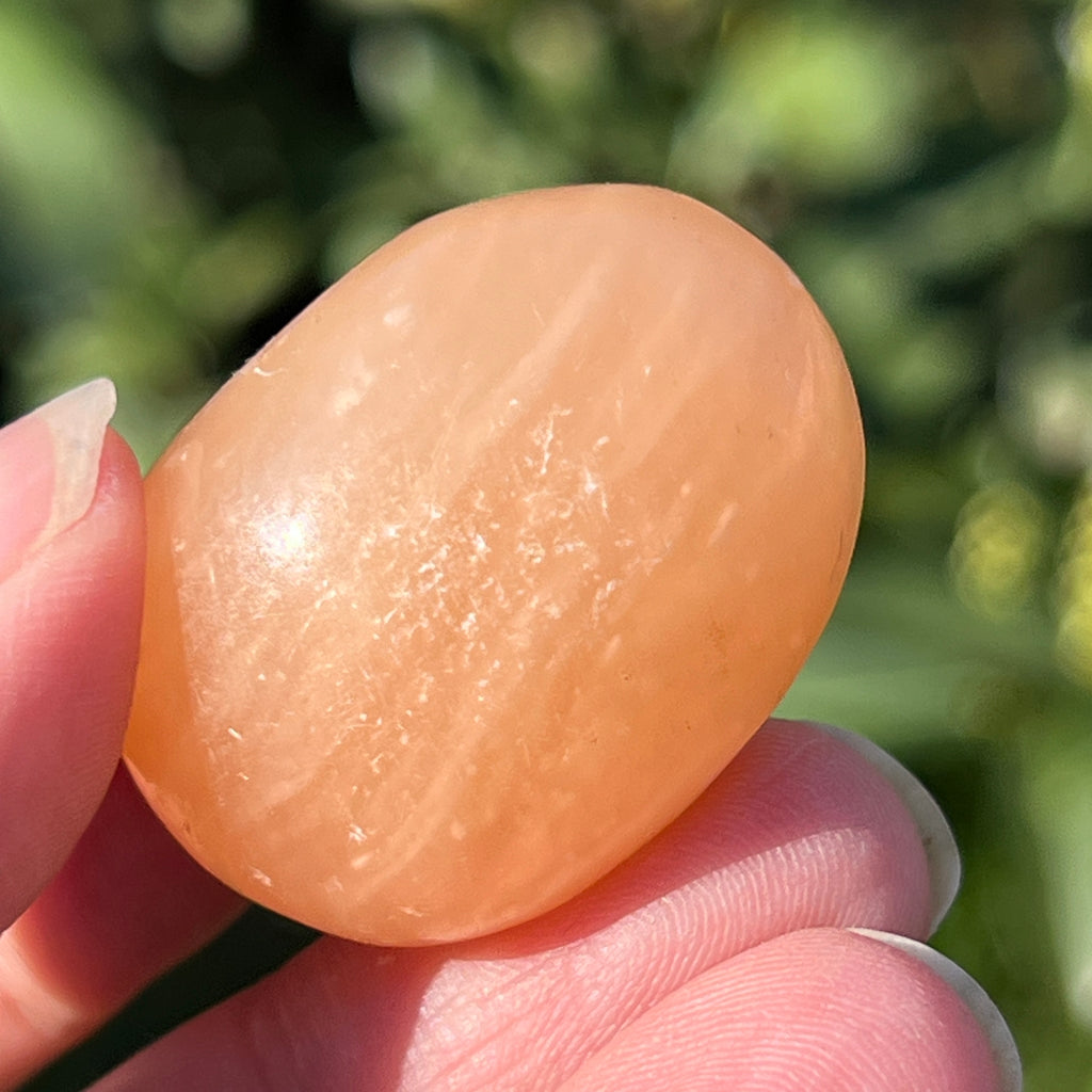 Calcit portocaliu palmstone model 6 (din Madagascar), pietre semipretioase - druzy.ro 1 