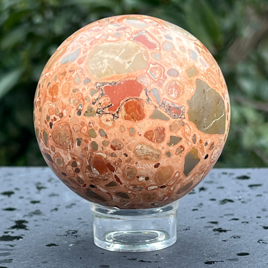 Sfera leopardit Peru model 1, pietre semipretioase - druzy.ro 2 