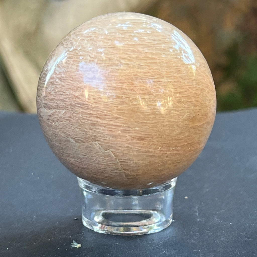 Piatra lunii somon piersica sfera m3, druzy.ro, pietre semipretioase 3