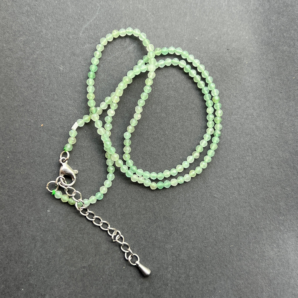 Colier aventurin sfere 2 mm, pietre semipretioase - druzy.ro 1 