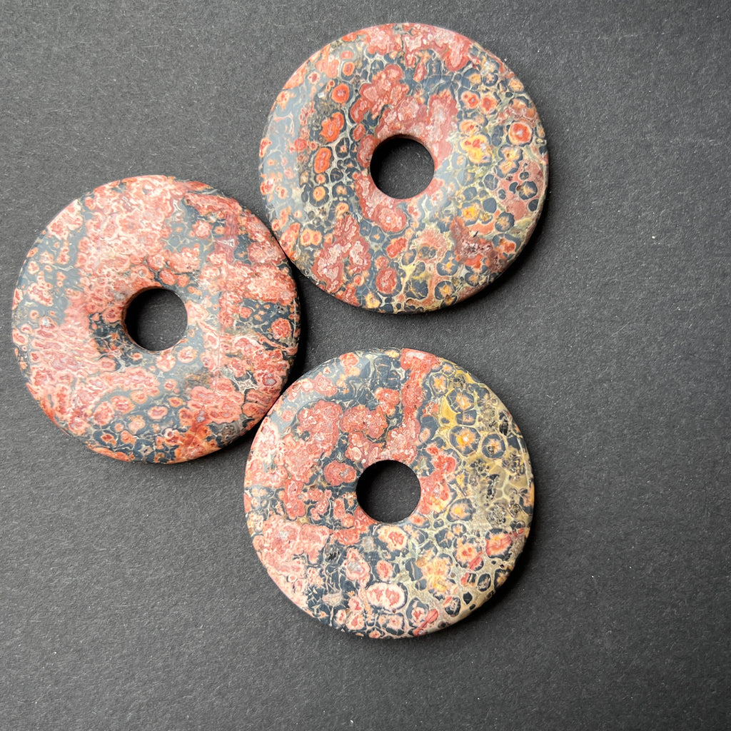 Pandantiv jasp leopard piatra pi donut L, pietre semipretioase - druzy.ro 3 