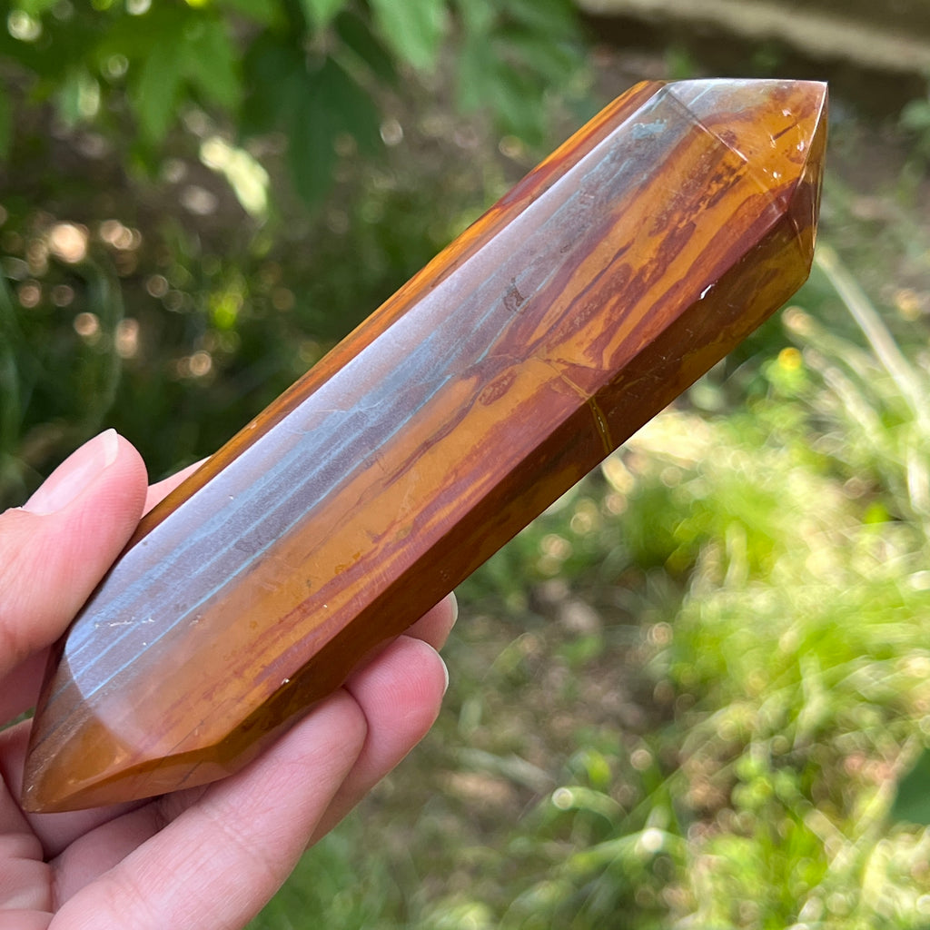 Bagheta dublu varf ochi de tigru model 2, pietre semipretioase - druzy.ro 5 