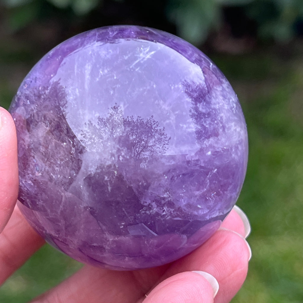 Sfera ametist AA din Brazilia model 3, pietre semipretioase - druzy.ro 5 
