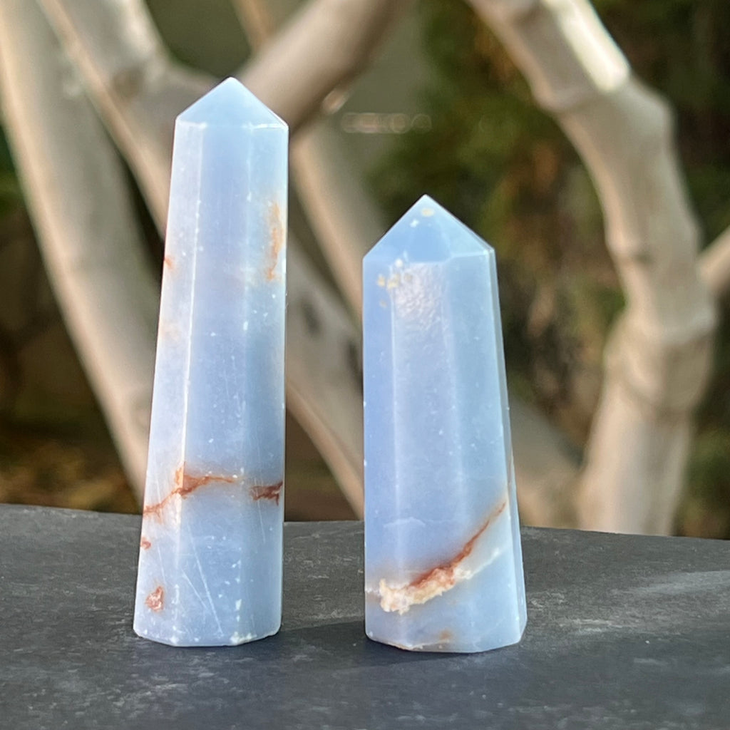Obelisc angelit, druzy.ro, cristale 1