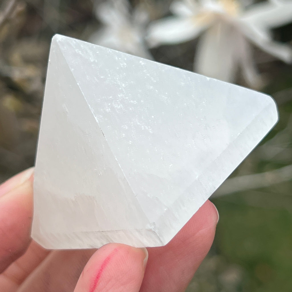 Piramida selenit 4.5 cm, pietre semipretioase - druzy.ro 4 