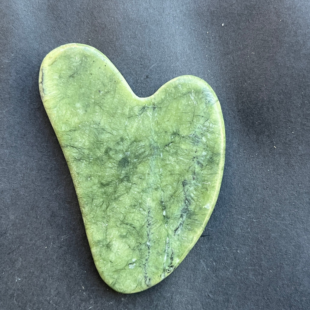 Piatra Gua Sha jad verde, pietre semipretioase - druzy.ro 3 