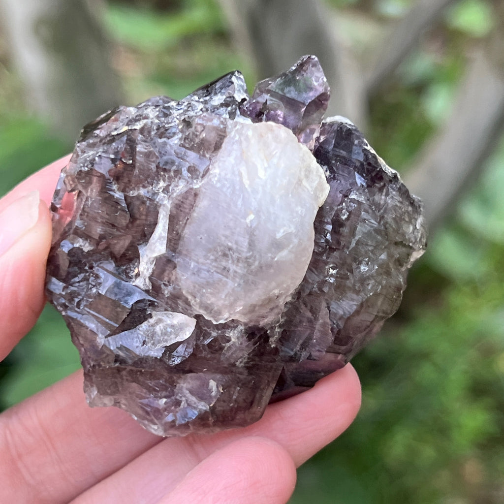 Cuart fumuriu generator/varf mina Brandberg | Model L9, pietre semipretioase - druzy.ro 7 