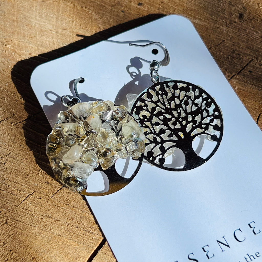 Cercei Tree of Life citrin, druzy.ro, cristale 3