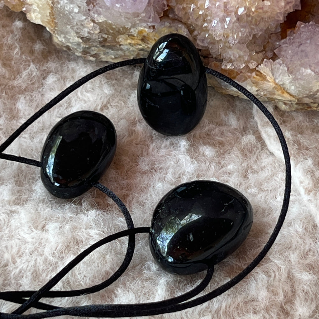 Colier pandantiv turmalina neagra DROP, pietre semipretioase - druzy.ro 2 