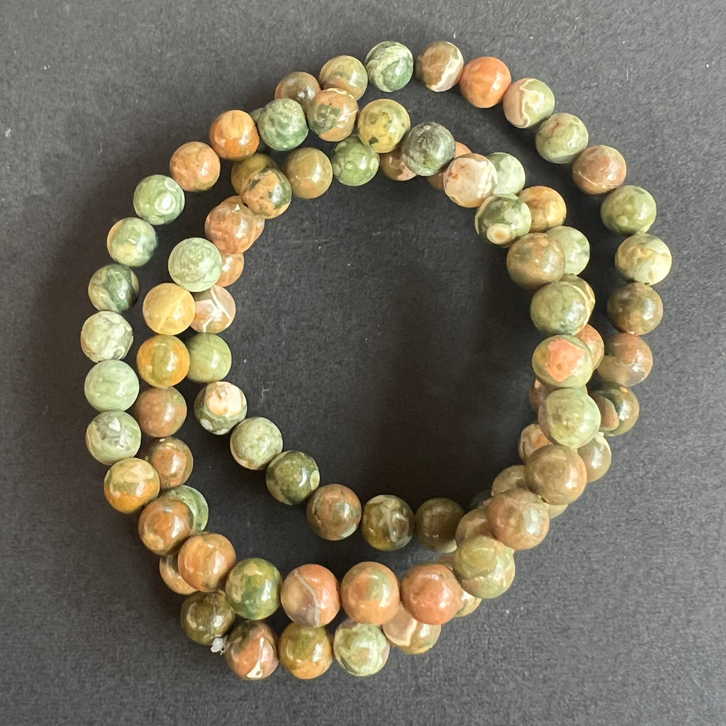 Bratara riolit 6 mm, pietre semipretioase - druzy.ro 4 