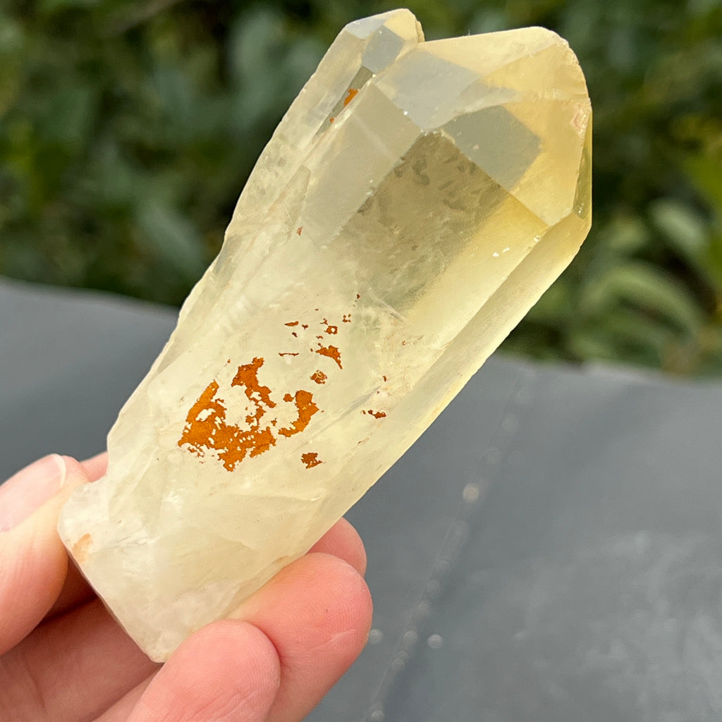Varf citrin mina Luena, Congo model 25, pietre semipretioase - druzy.ro 2 