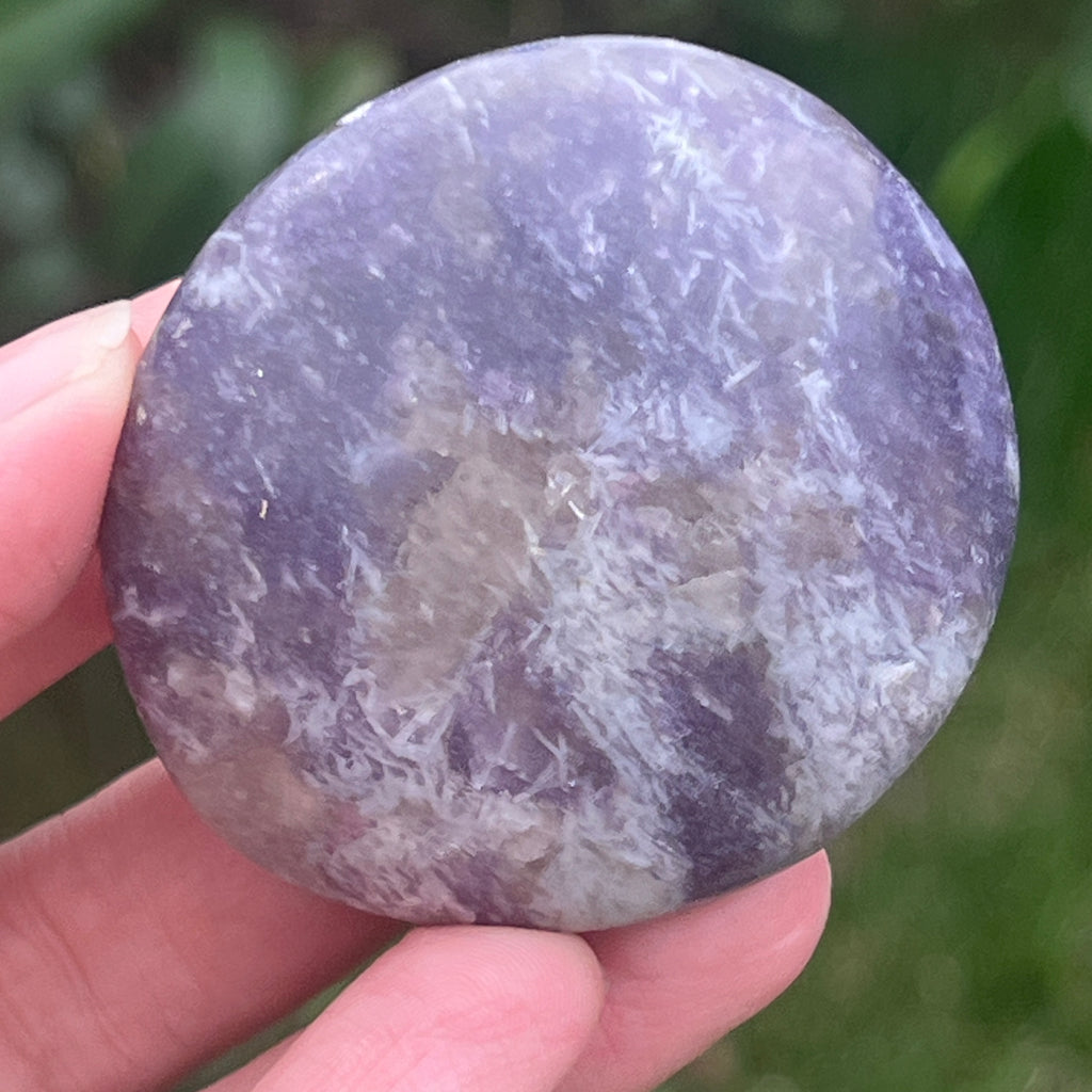 Lepidolit palmstone m9, pietre semipretioase - druzy.ro 2 