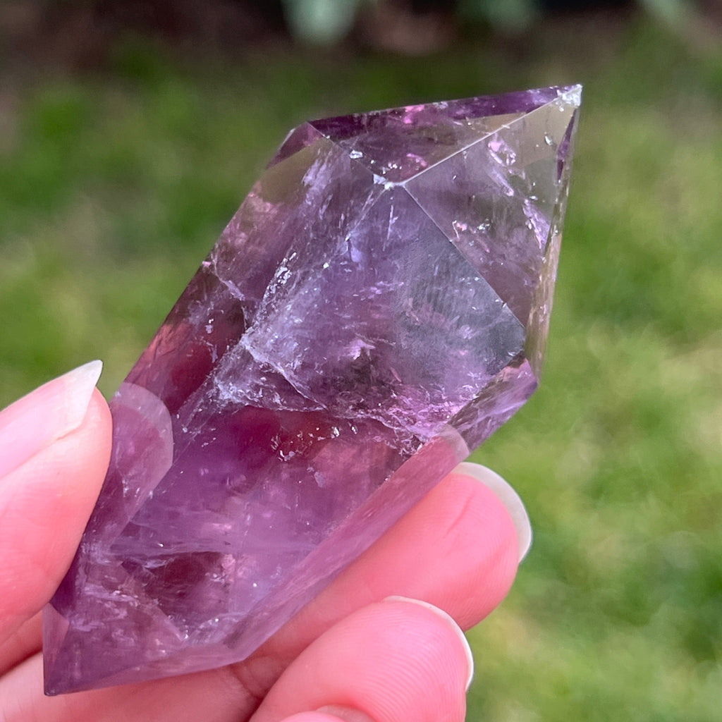 Dublu varf ametist AA din Brazilia model 14, pietre semipretioase - druzy.ro 5 