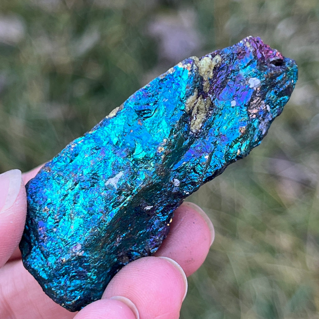 Calcopirita iridescentă din Mexic model 7, pietre semipretioase - druzy.ro 2 