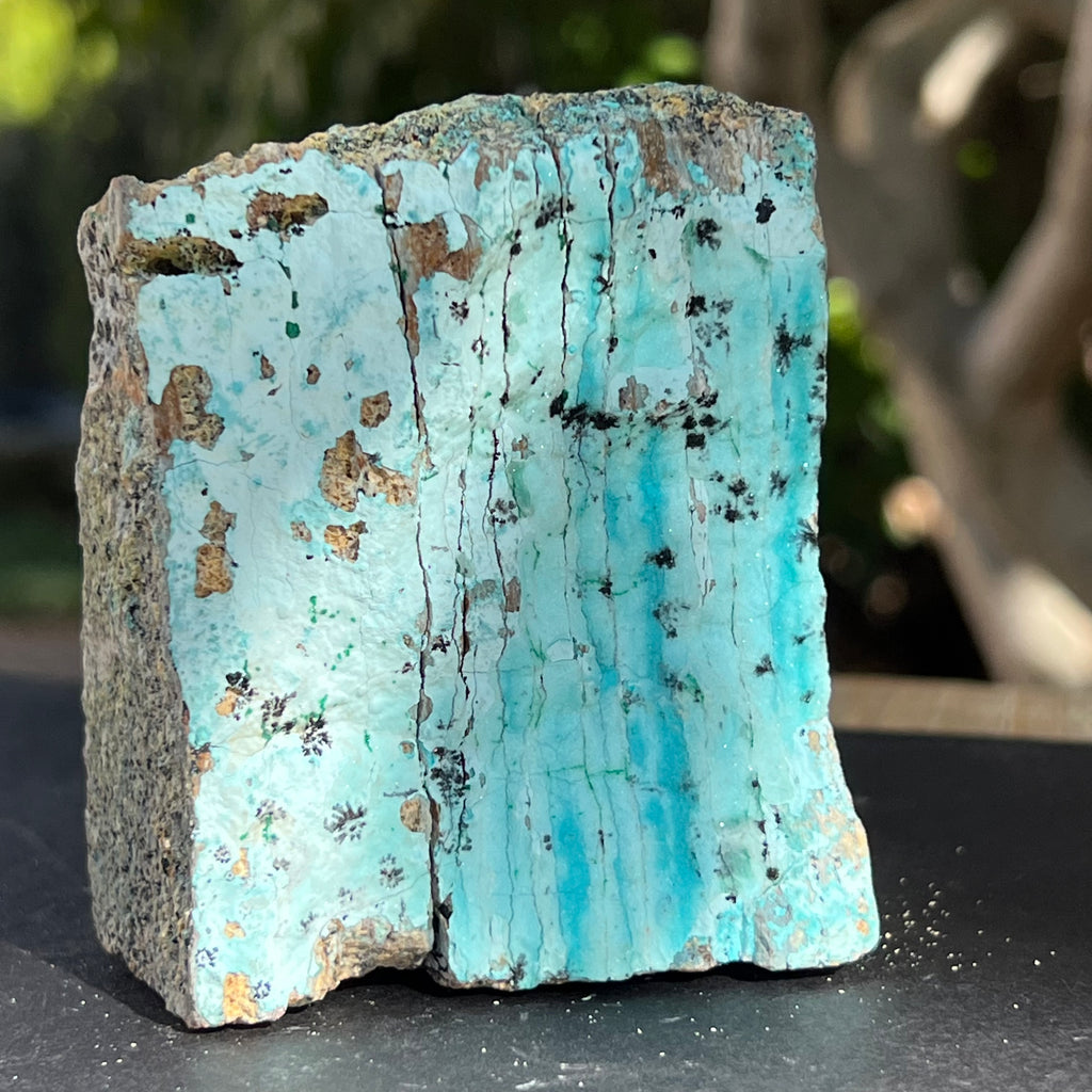 Piatra bruta crisocola druzy din Congo model 8, druzy.ro, cristale 6