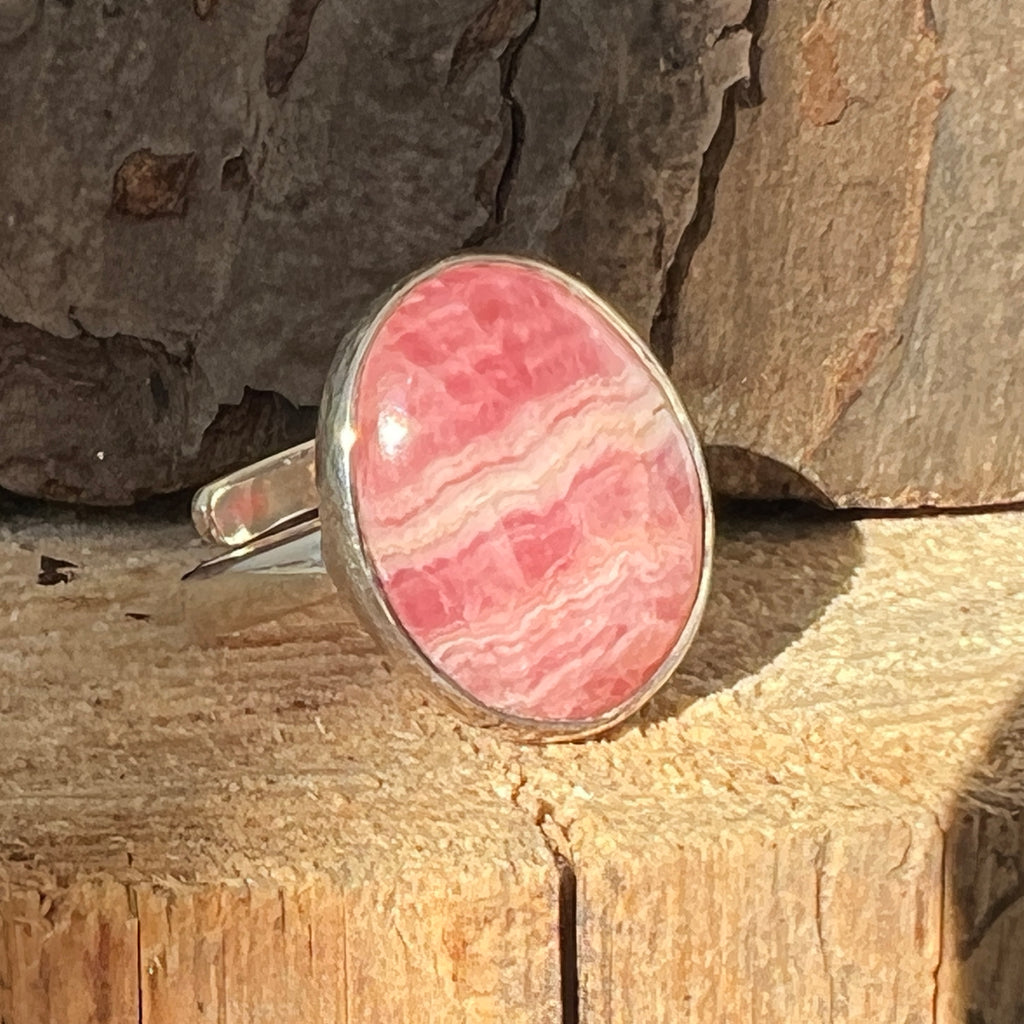 Inel rodocrozit argint | Model 3, pietre semipretioase - druzy.ro 1 