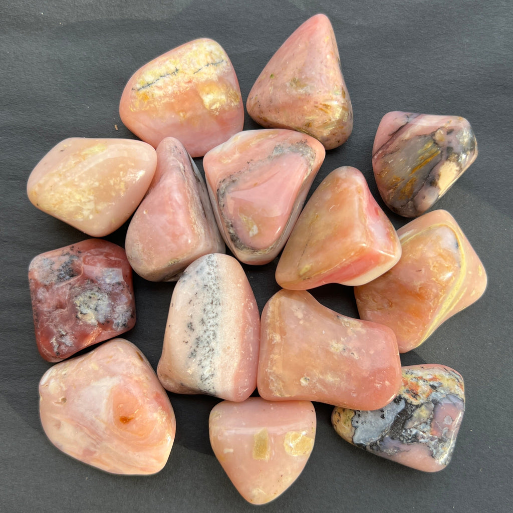 Opal roz piatra rulata Peru, pietre semipretioase - druzy.ro 5 