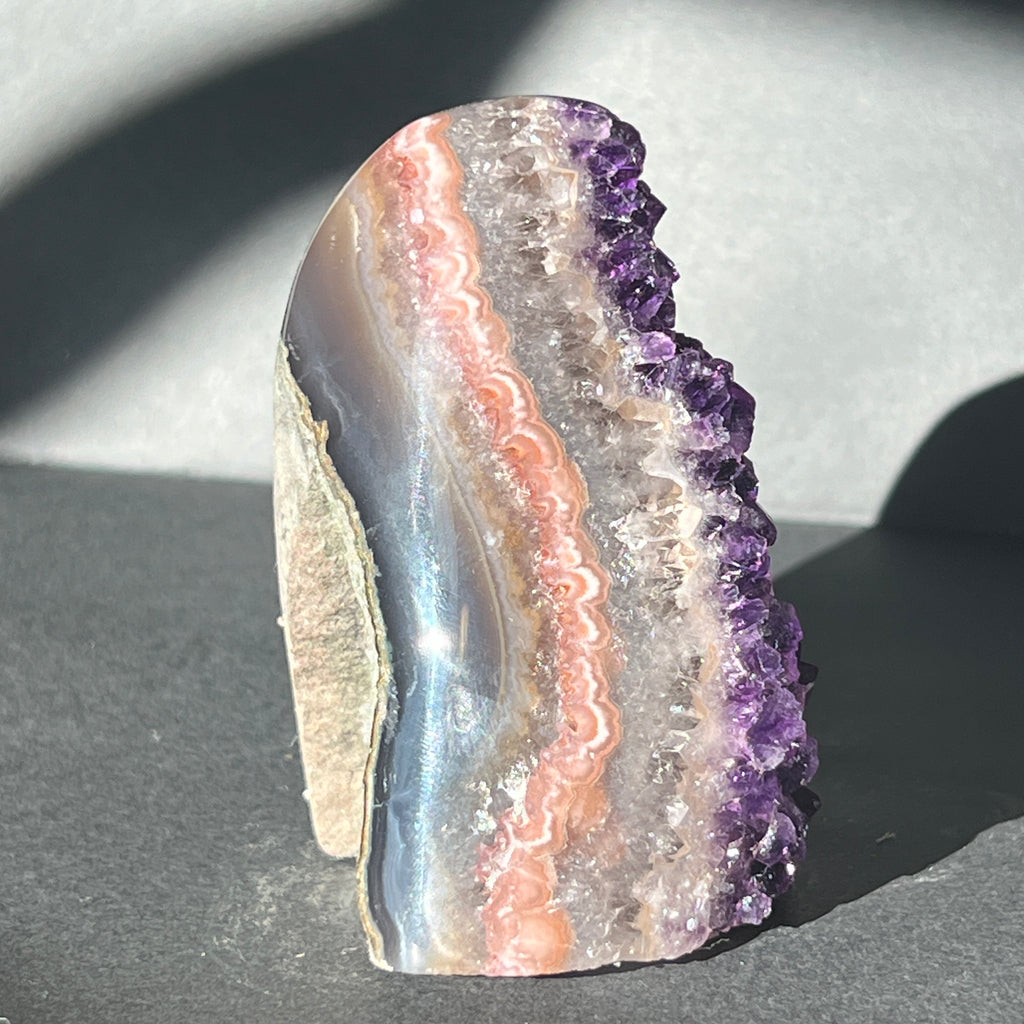 Geoda ametist Uruguay AAA model 9, pietre semipretioase - druzy.ro 9 