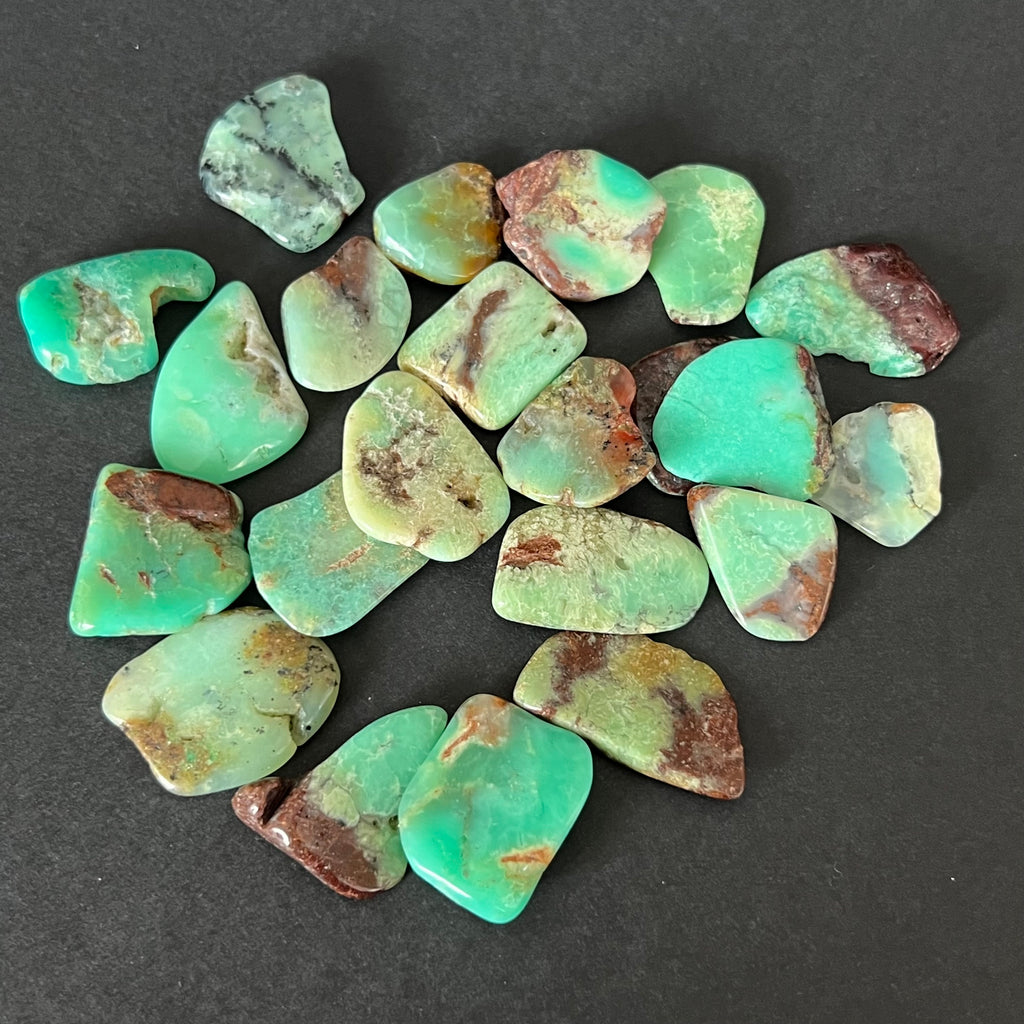 Crisopraz Australia piatra rulata S, druzy.ro, cristale 3