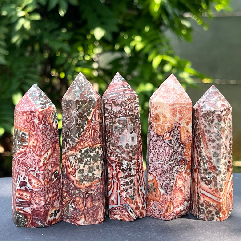 Obelisc jasp piele de sarpe din Australia, pietre semipretioase - druzy.ro 1 