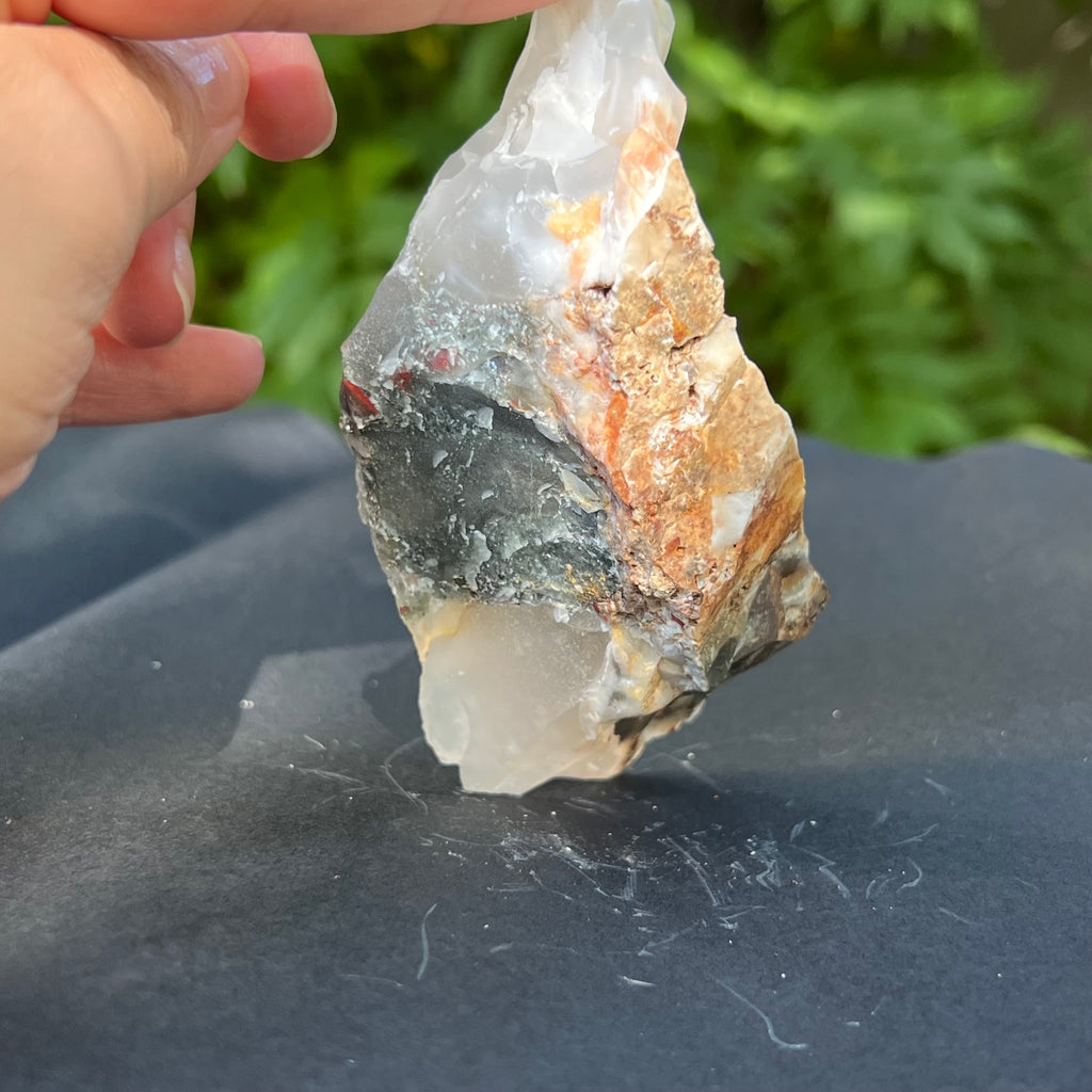 Seftonit piatra sangelui bruta model 5, pietre semipretioase - druzy.ro 2