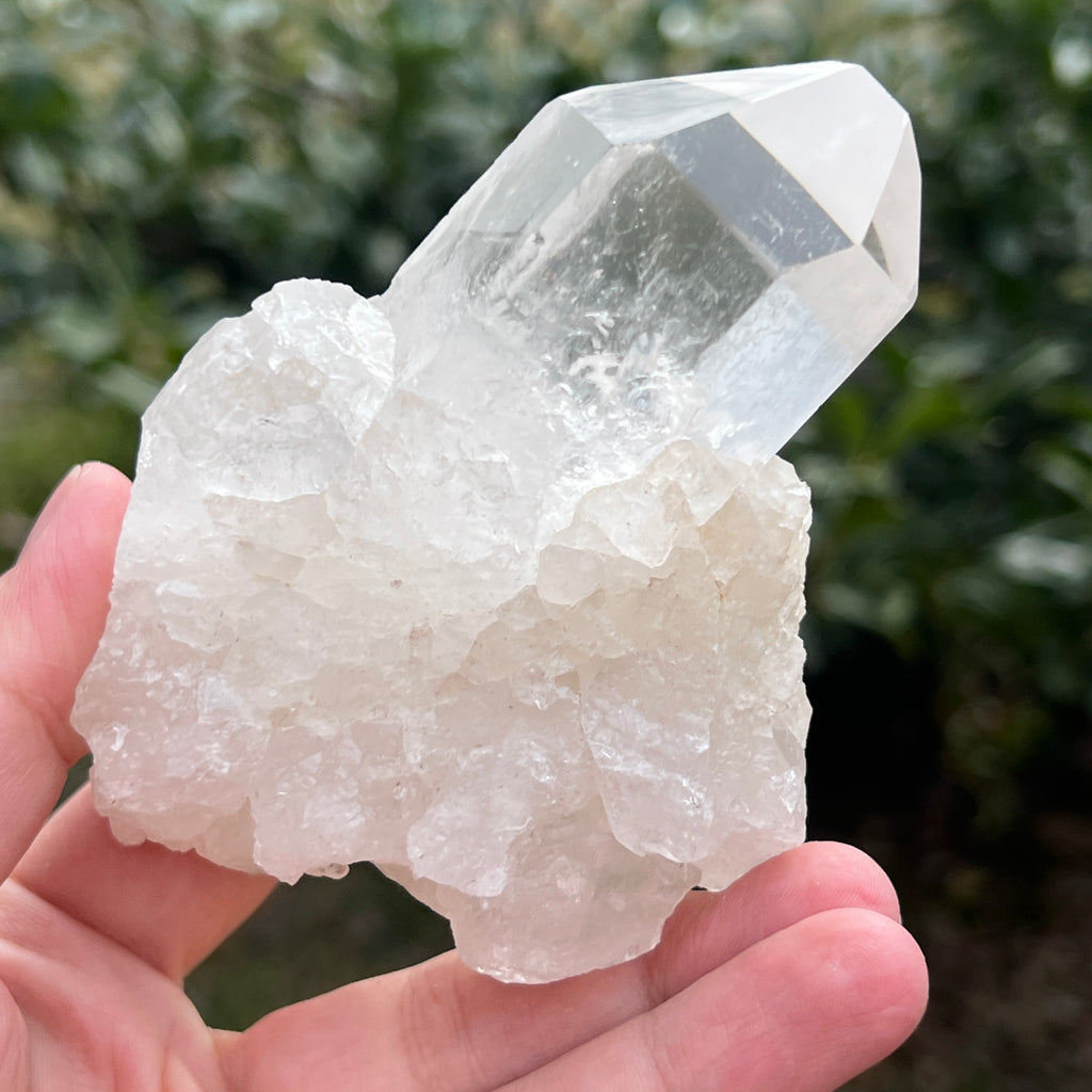 Varf cuart incolor natural, floare de mina L32, pietre semipretioase - druzy.ro 6 