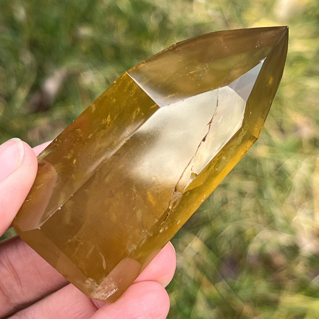 Obelisc citrin Brazilia calitate Extra AAA model 4, pietre semipretioase - druzy.ro 13 