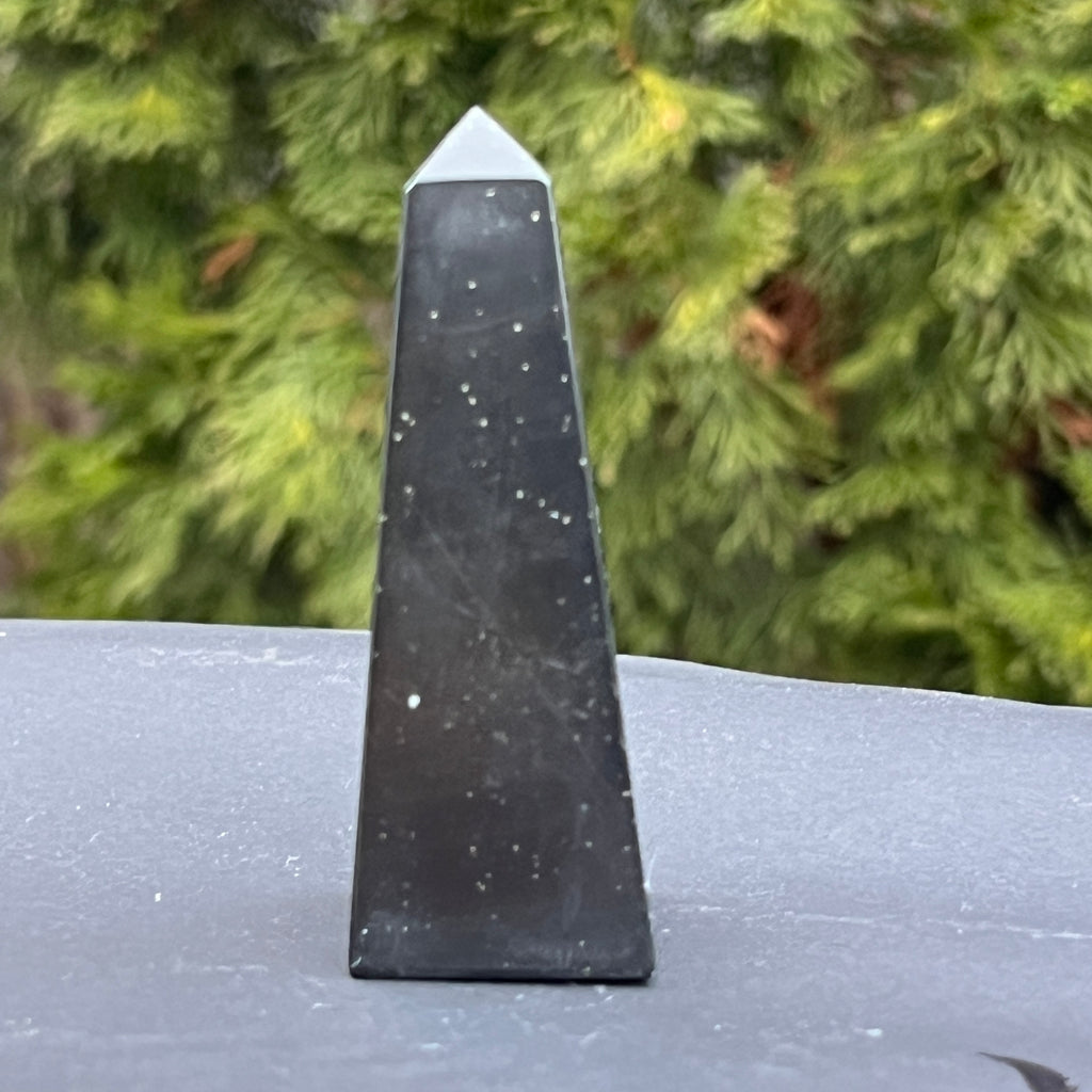 Obelisc onix negru model 2, pietre semipretioase - druzy.ro 4 