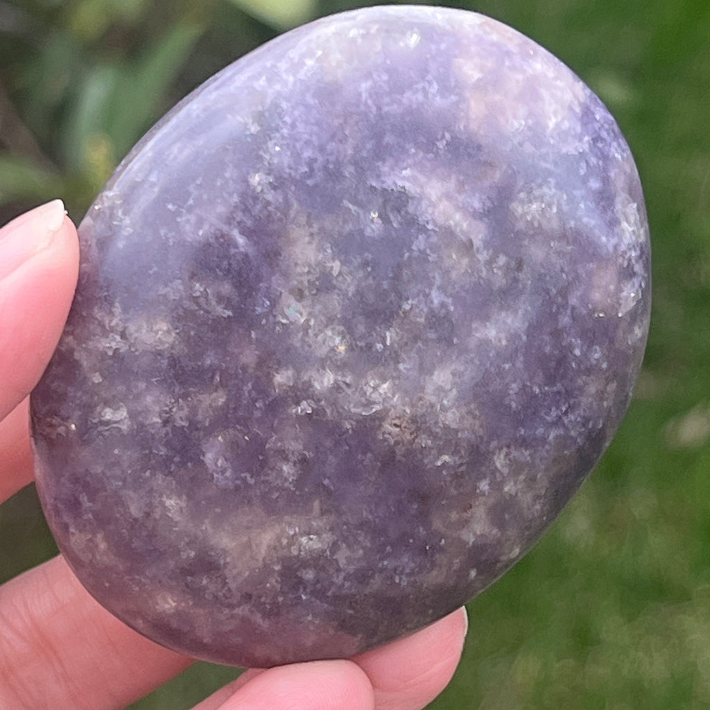 Lepidolit palmstone m12, pietre semipretioase - druzy.ro 1 