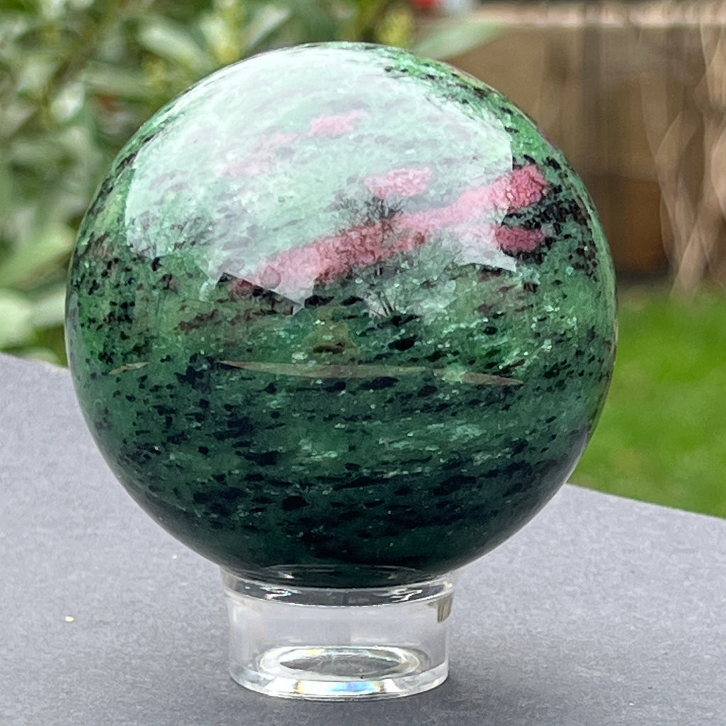 Sfera rubin in zoisit model 4, pietre semipretioase - druzy.ro 12 