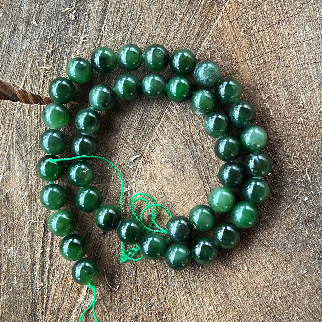 Sirag margele pietre semipretioase sfere JAD VERDE NEFRIT, pietre semipretioase - druzy.ro 4 