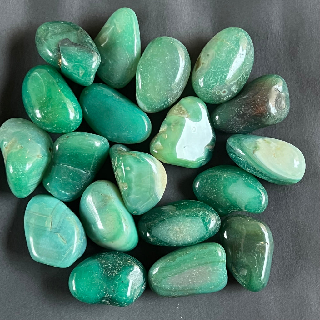 Agat verde piatra rulata, pietre semipretioase - druzy.ro 3 