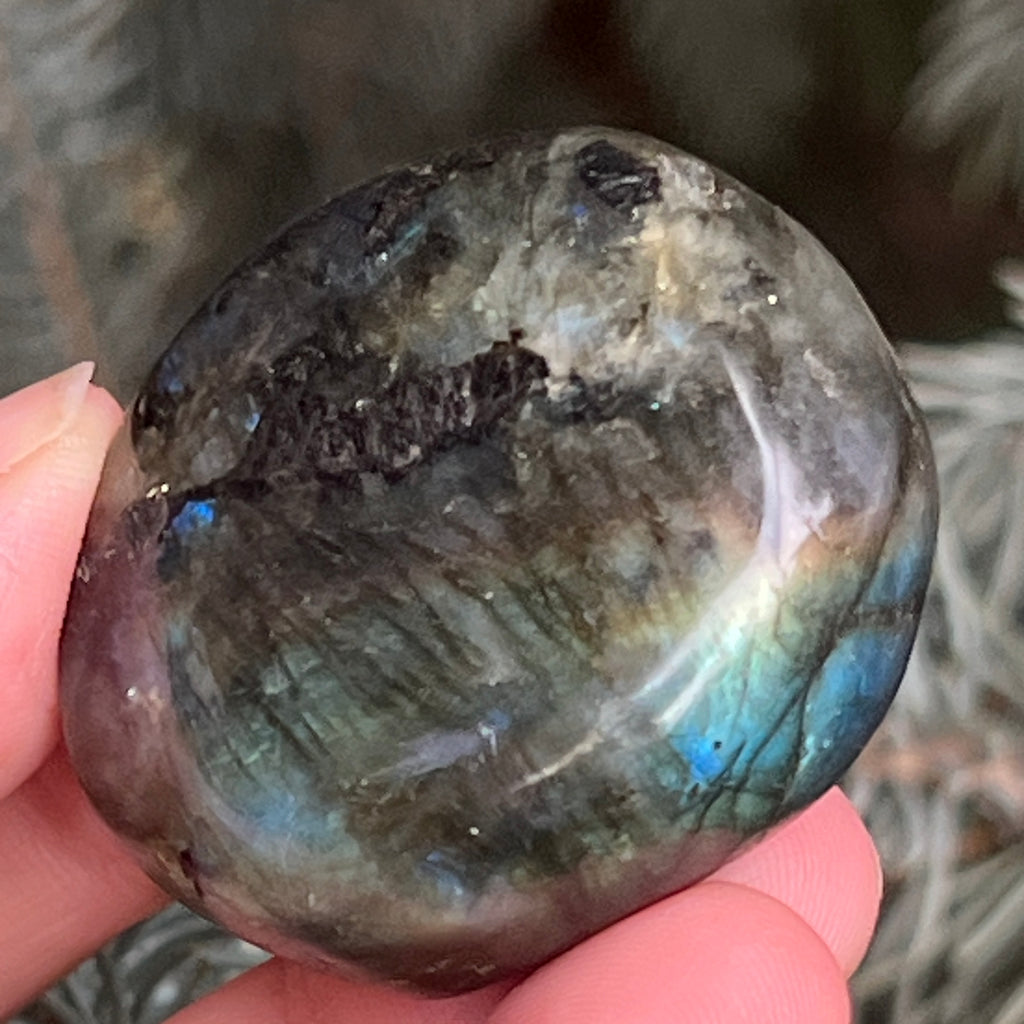 Labradorit palm stone m1, pietre semipretioase - druzy.ro 1 