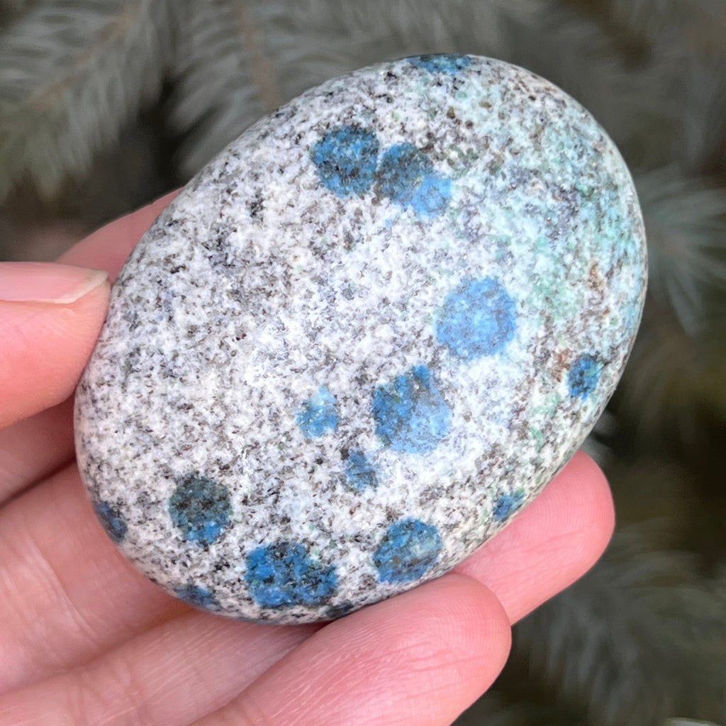 Palmstone K2 Granit cu azurit model 4, pietre semipretioase - druzy.ro 2 